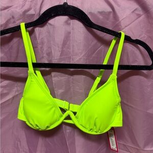 Vibrant Neon Green Swim Top